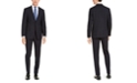 Calvin Klein Men's X-Fit Extra-Slim Fit Infinite Stretch Navy Blue Windowpane Wool Suit Separates